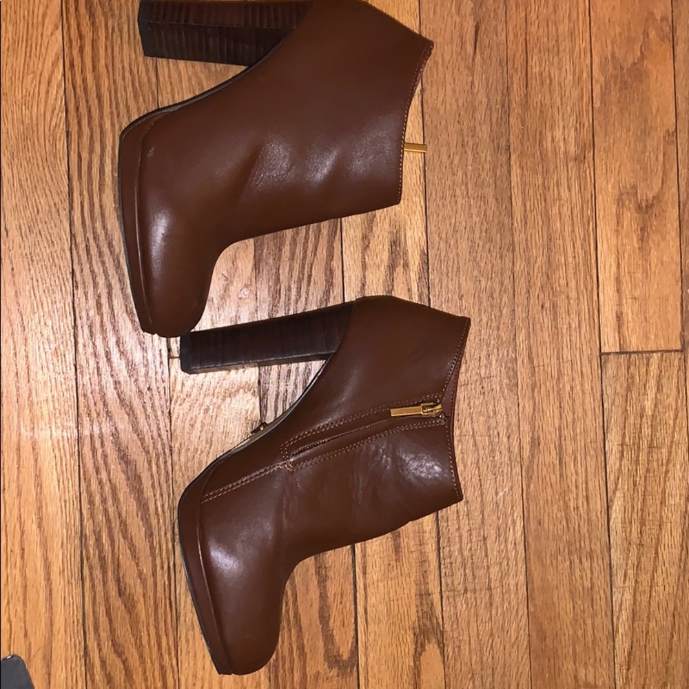 Platform ankle booties